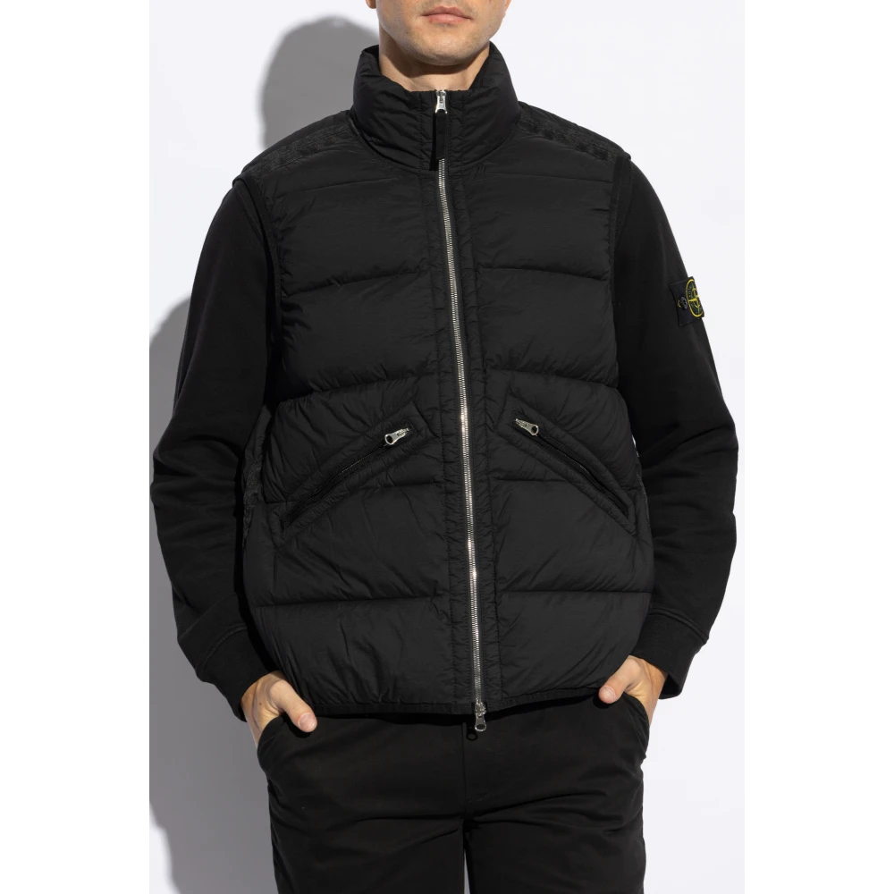 Stone Island Donsvest Black Heren