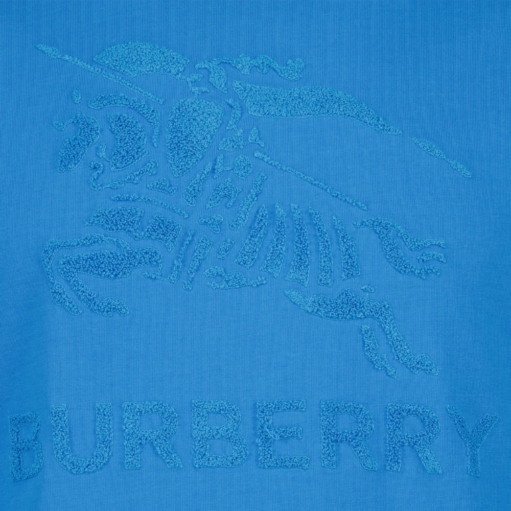 Burberry Equestrian Knight T-shirt Blue Heren