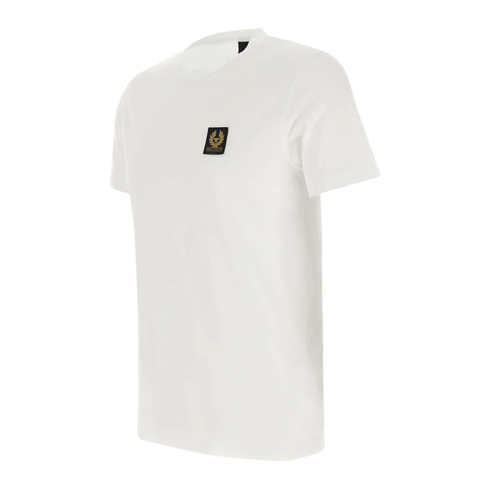 Belstaff Wit Katoenen T-Shirt met Phoenix Logo White Heren