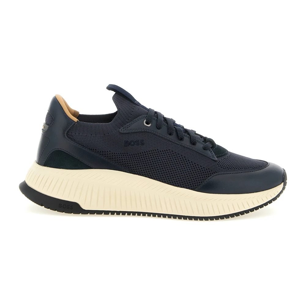 Hugo Ttnm Evo Knit Sneaker Heren Schoenen Blauw