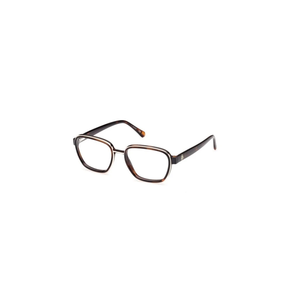 Guess Men's Brown Optical Frame - Glasses - 53 Mm - Accessories