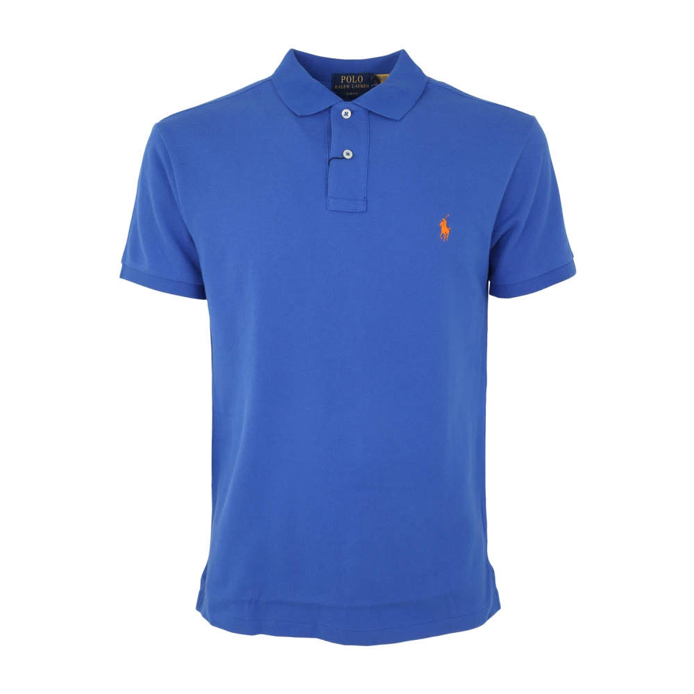 Polo Ralph Lauren Blauwe korte mouw gebreid Blue Heren