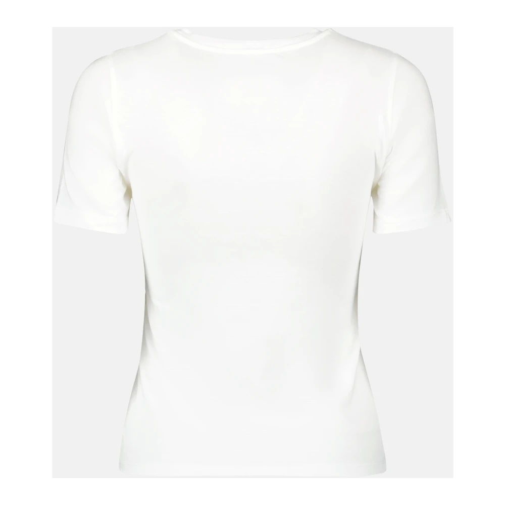 MM6 Maison Margiela Wit Katoenen T-shirt met Korte Mouwen White Dames