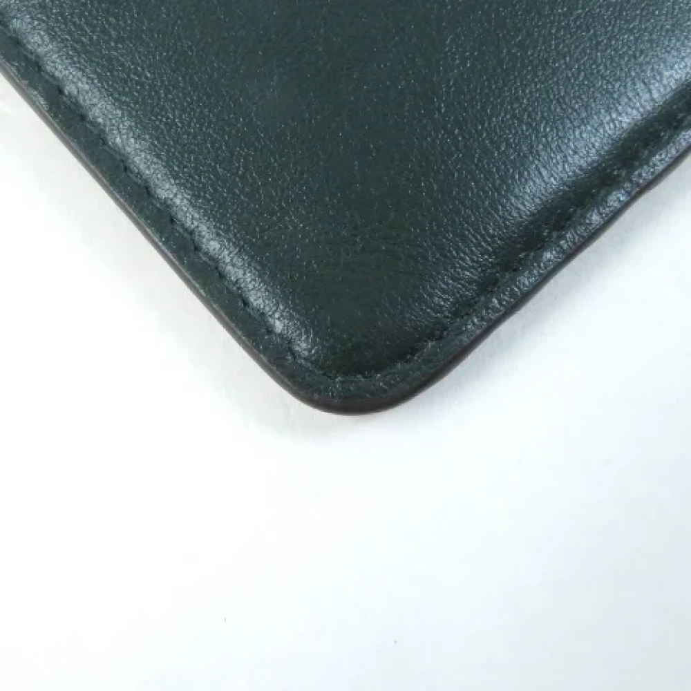 Jimmy Choo Pre-owned Leather wallets Green Dames