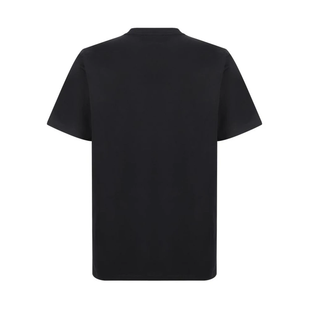 Marni Geborduurd Monogram Katoenen Crew Neck T-Shirt Black Heren