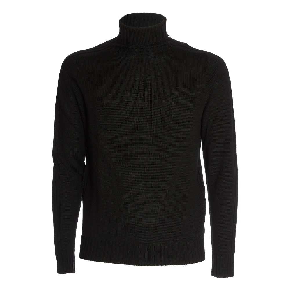 Dondup Zwarte Coltrui Gebreidekleding Aw24 Black Heren