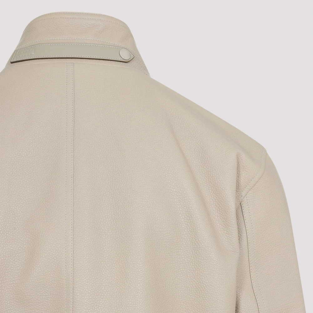 Tom Ford Luxe leren jas in neutrale tinten Beige Heren