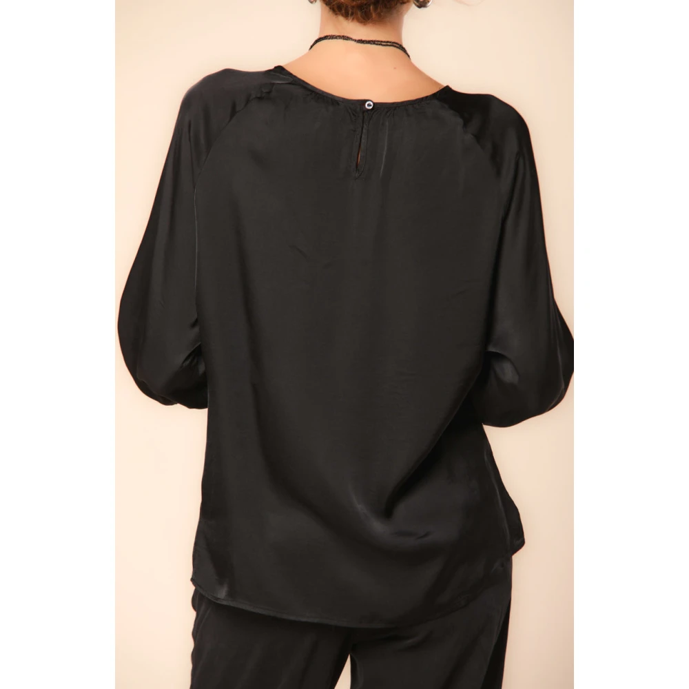 Mason's Elegante Viscose Winter Shirt Carla Black Dames