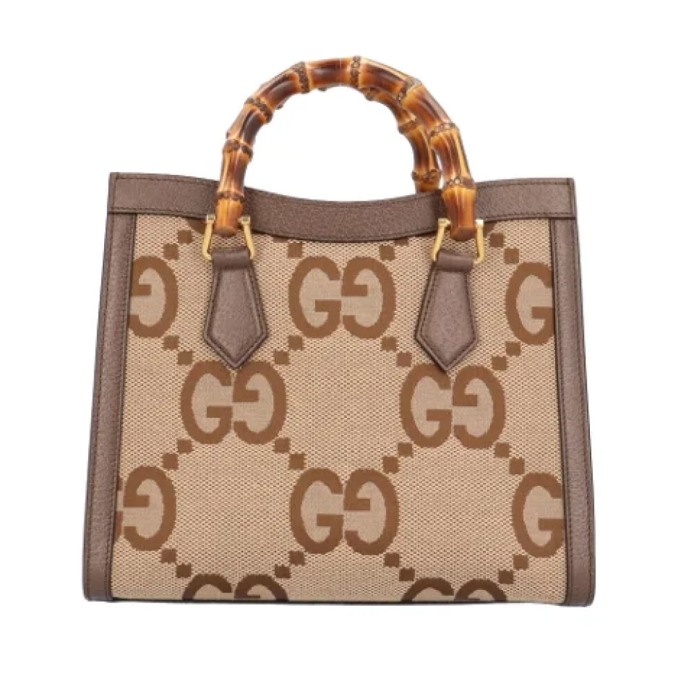Gucci Vintage Pre-owned Fabric gucci-bags Brown Dames