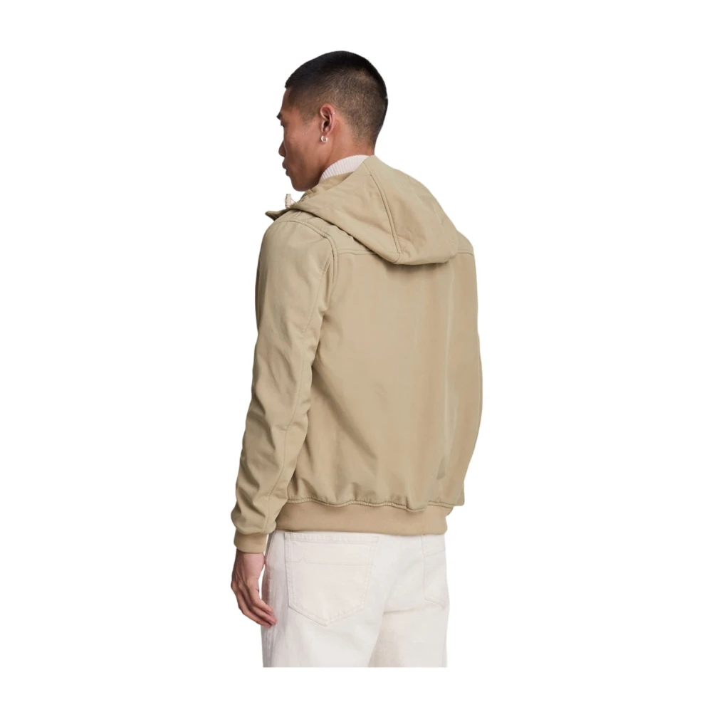 Lyle & Scott Beige Fleece Softshell Jas 2024 Beige Heren