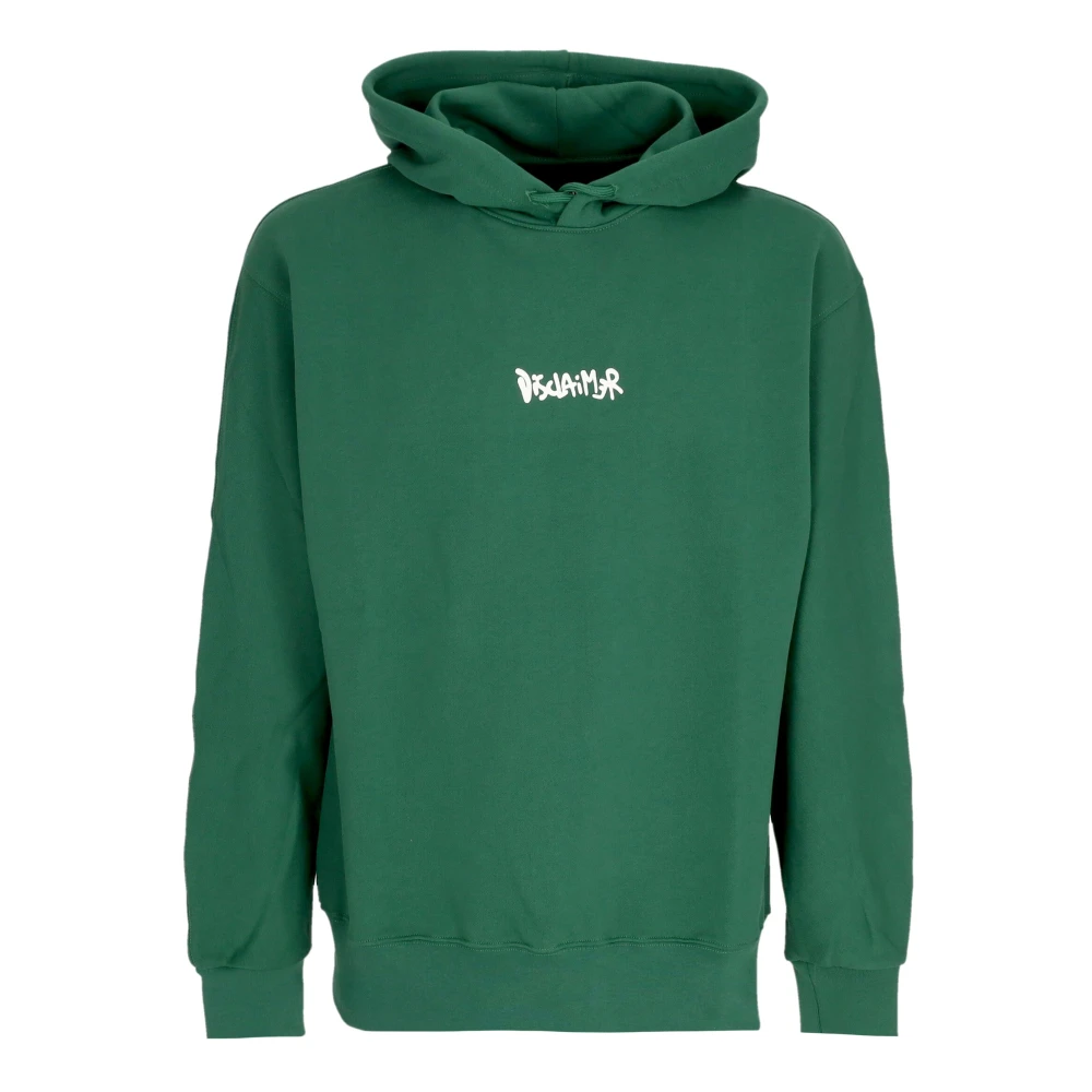 Disclaimer Graffiti Stijl Hoodie Groen Mannen Green Heren