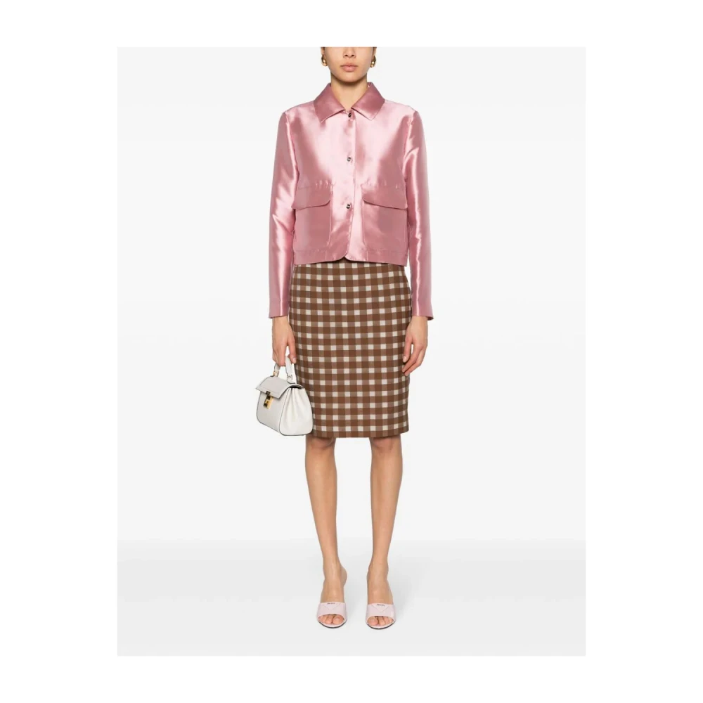 Herno Stijlvolle Roze & Paarse Jas Pink Dames