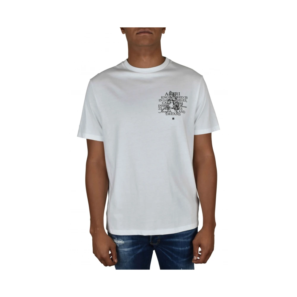 Amiri Unicorn Print Wit T-Shirt White Heren