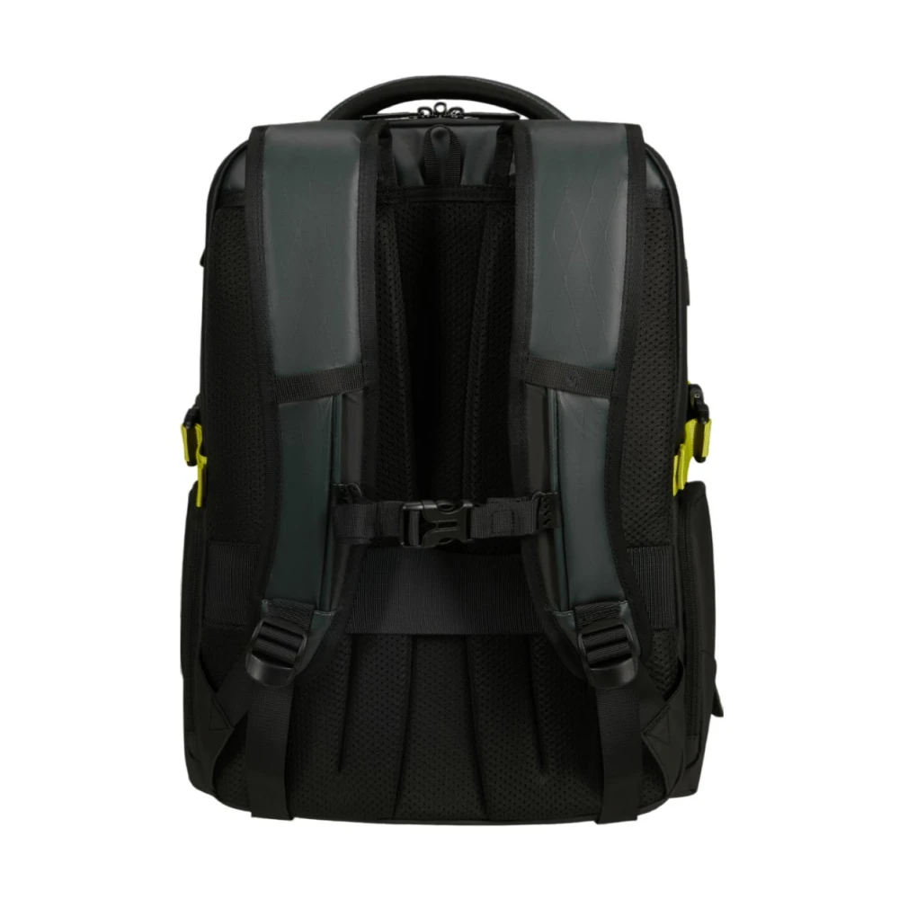 Samsonite Stedelijk Ontwerp Laptop Rugzak met Reflecterende Details Green Unisex