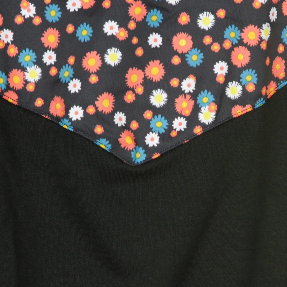 Nike Bloemen Cropped Crew Neck Sweatshirt Multicolor Dames