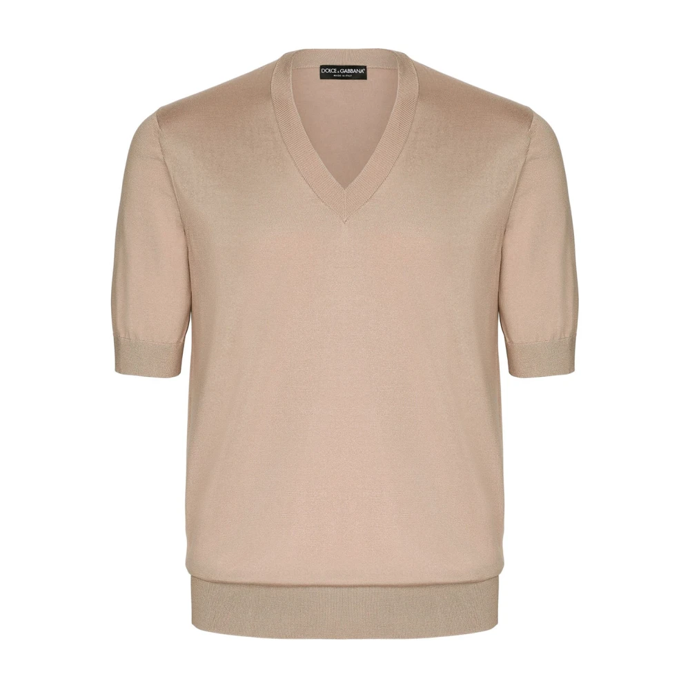 Dolce & Gabbana Stijlvolle Sweater voor Mannen Beige Heren