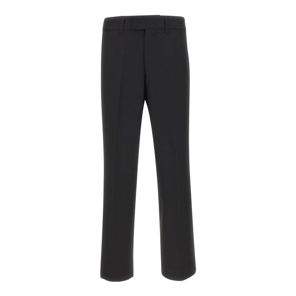 Paolo Pecora Men's Black Suit Trousers, S, Tailored Trousers