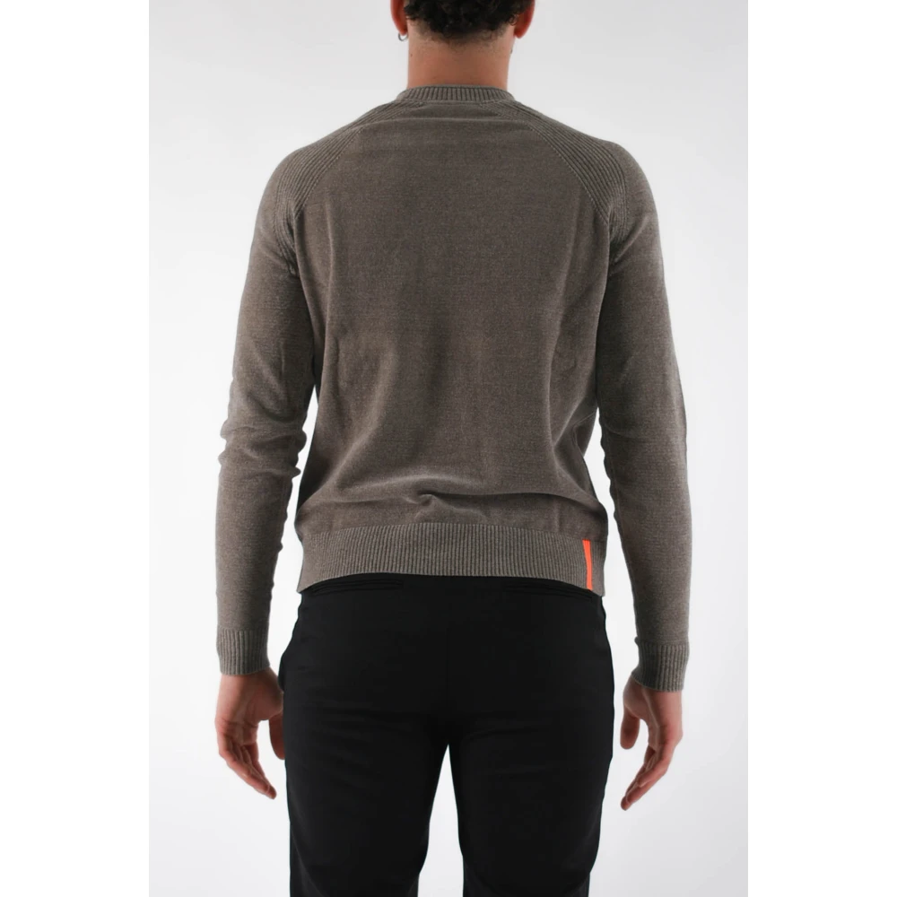 RRD Fluweel ronde hals trui Gray Heren