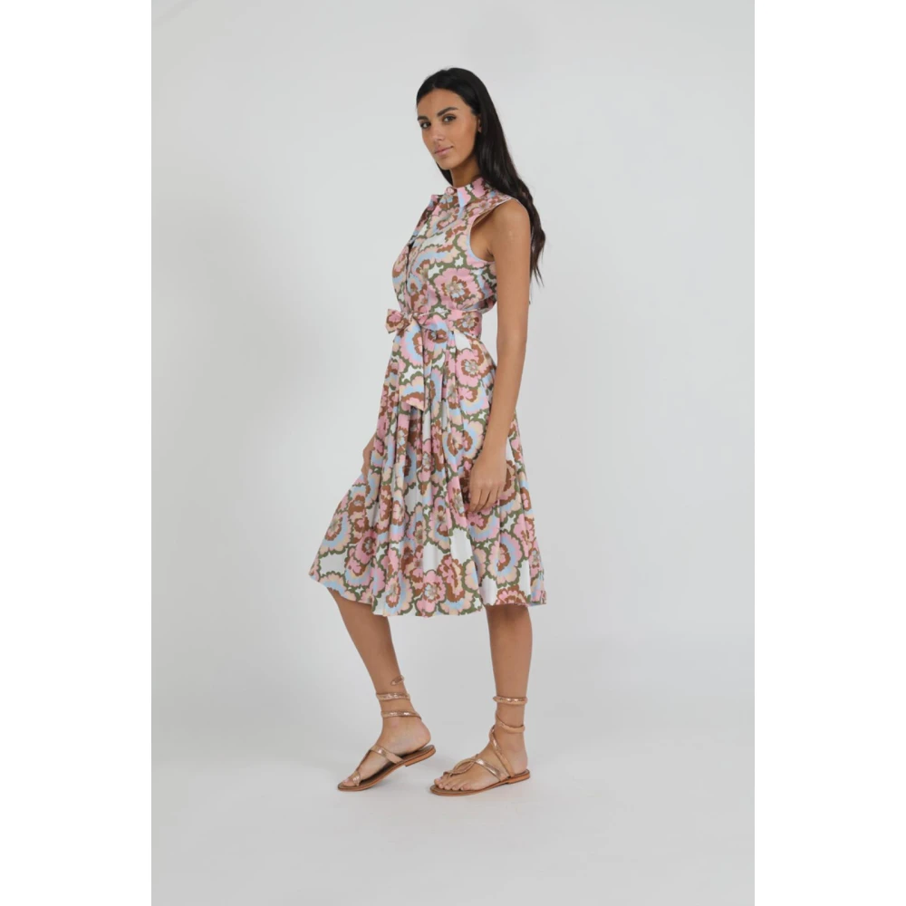 Caliban Elegante Jurk voor Vrouwen Multicolor Dames