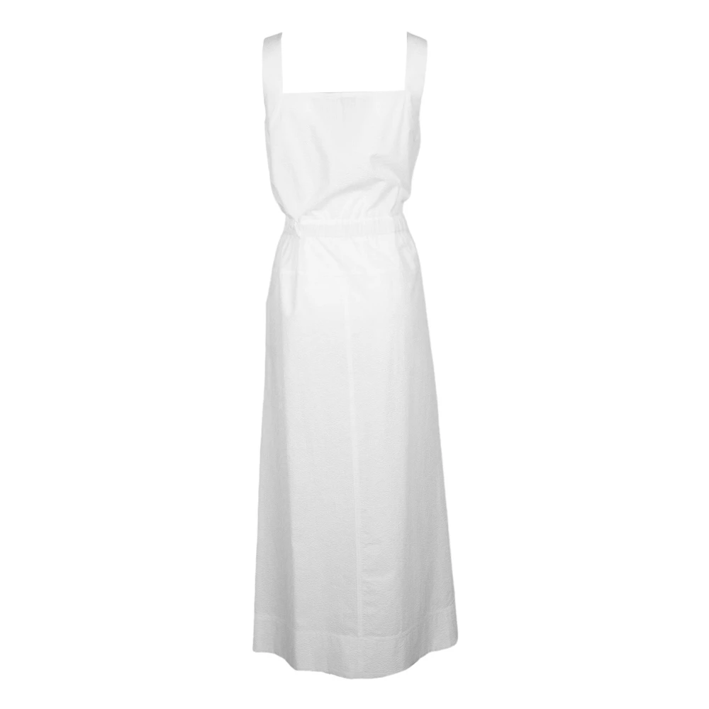 Max Mara Witte Katoenen Panfilo Jurk White Dames