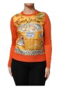 haut-en-soie-orange-a-col-rond