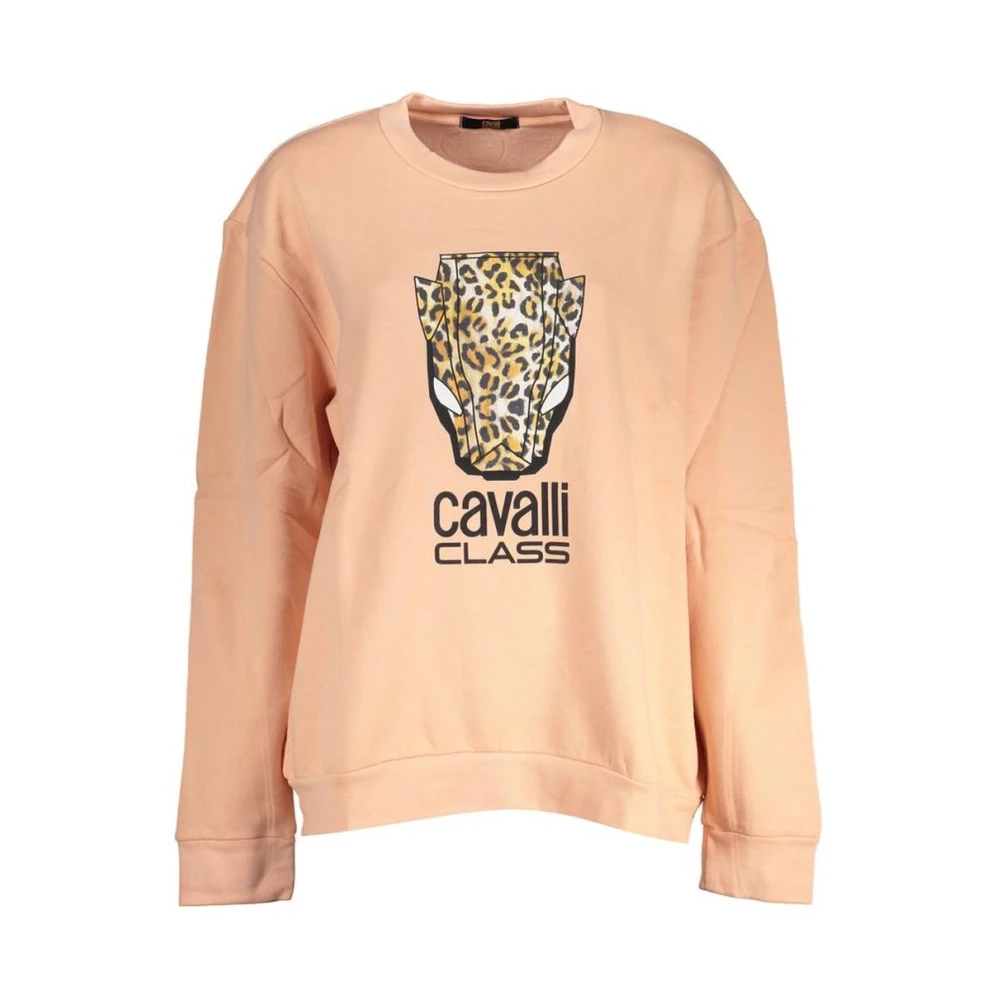 Cavalli Class Rosa Polyester Women Sweatshirt - S - Image 3