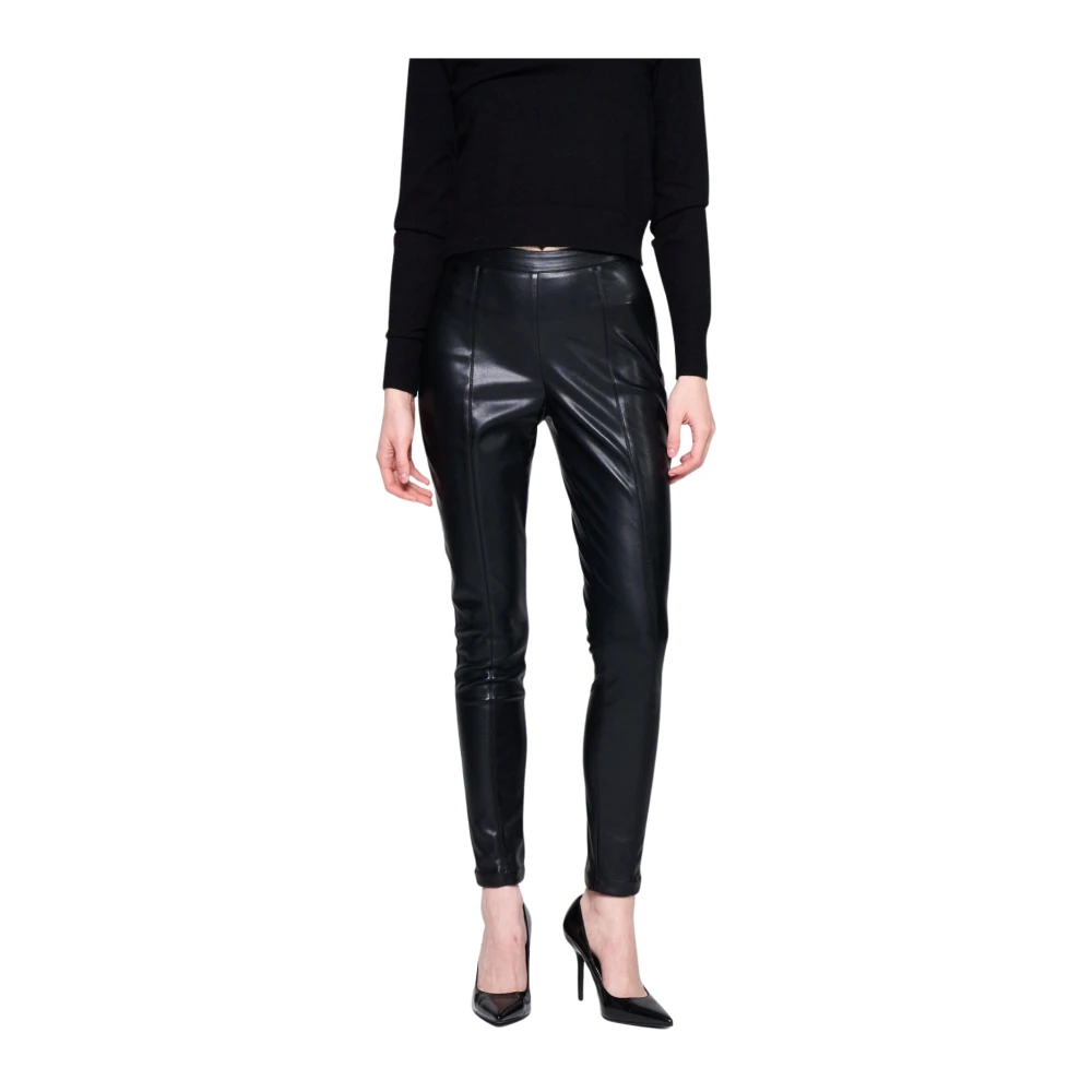Silvian Heach Ecopelle Elastische Taille Leggings Black Dames