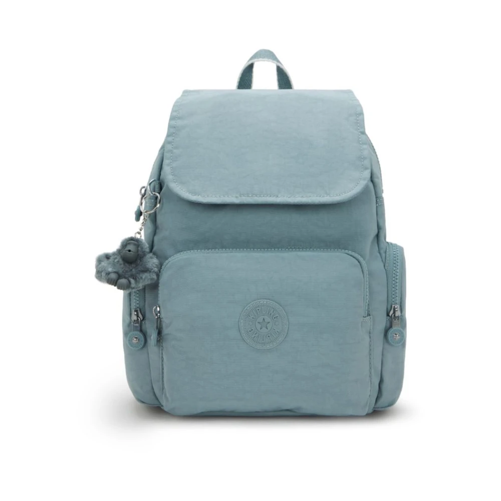 Kipling City Zip Praktisk Ryggsäck Green, Dam