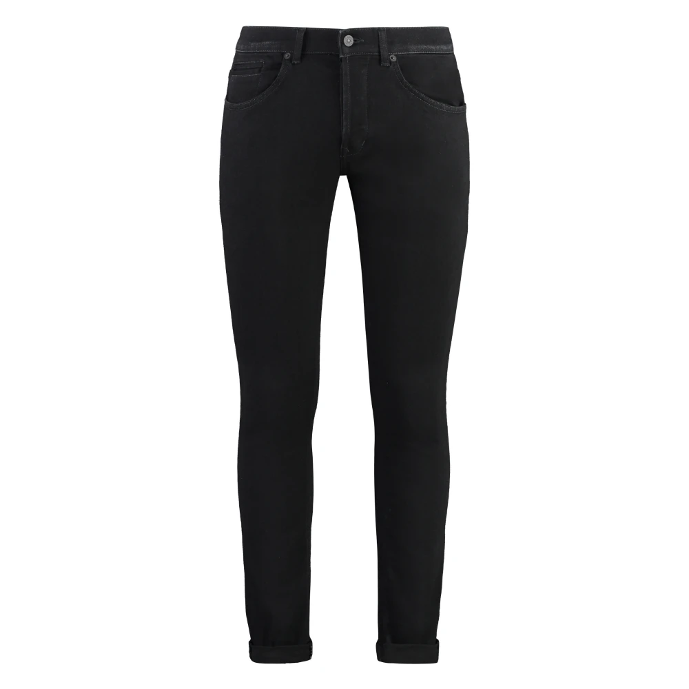 Dondup Men's Black Slim Fit Jeans, W35, Skinny Jeans