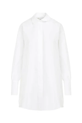 Bomulls Poplin Oversized Skjortklänning