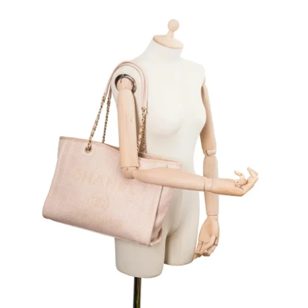 Chanel Vintage Pre-owned Canvas chanel-bags Pink Dames