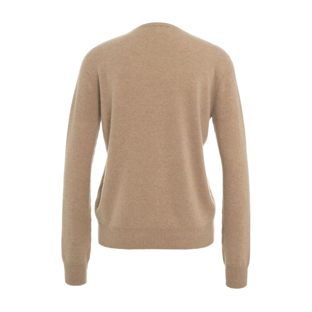MVM Luxe Cashmere Gebreide Trui Beige Dames