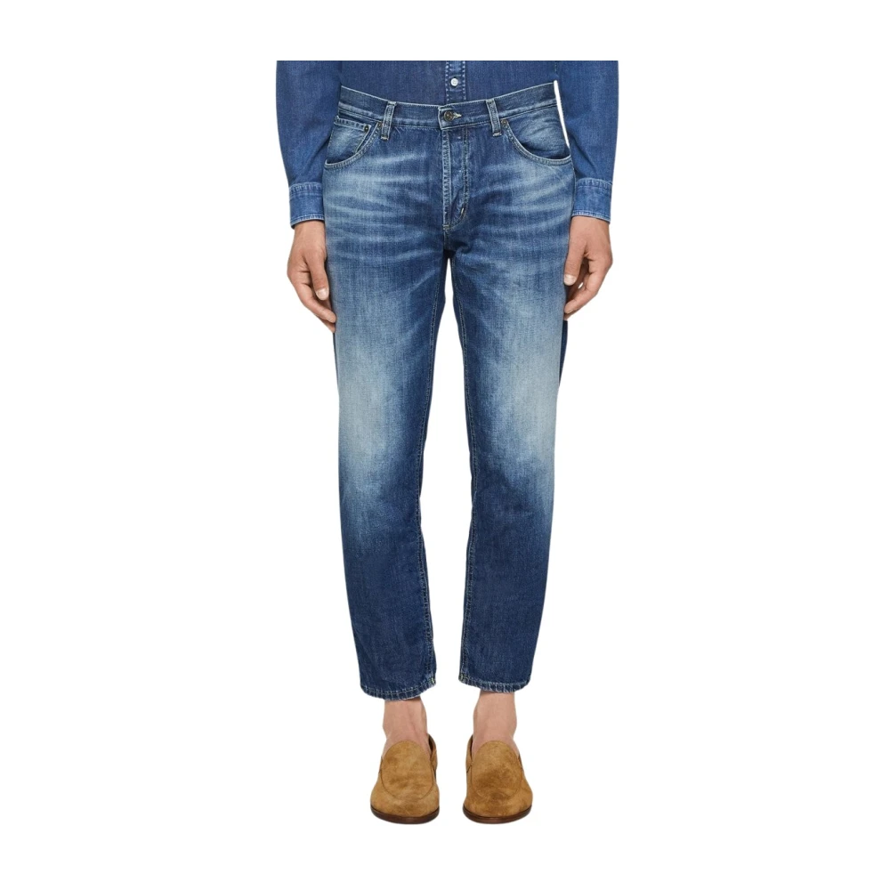 Dondup Men's Blue Brighton Carrot Jeans - Slim Fit Jeans - W35 - Jeans
