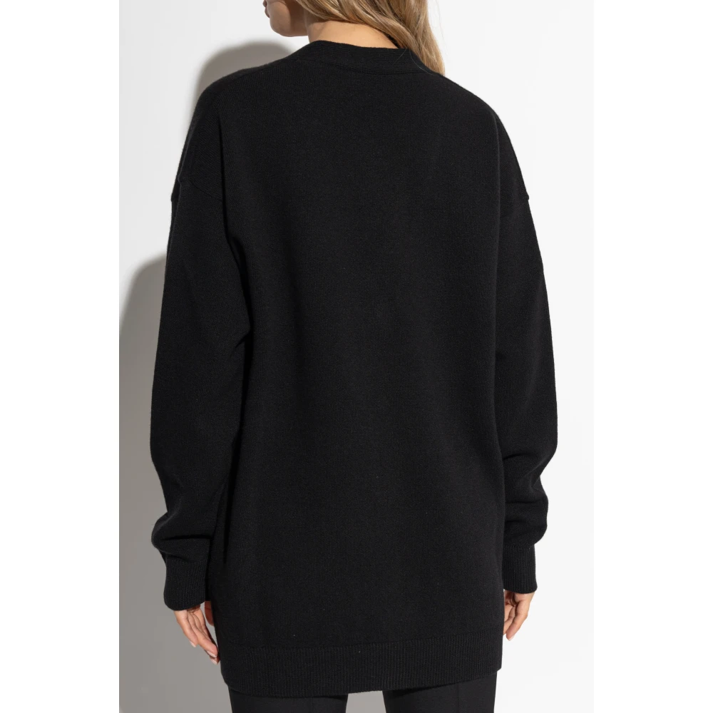 Versace Wollen vest Black Dames