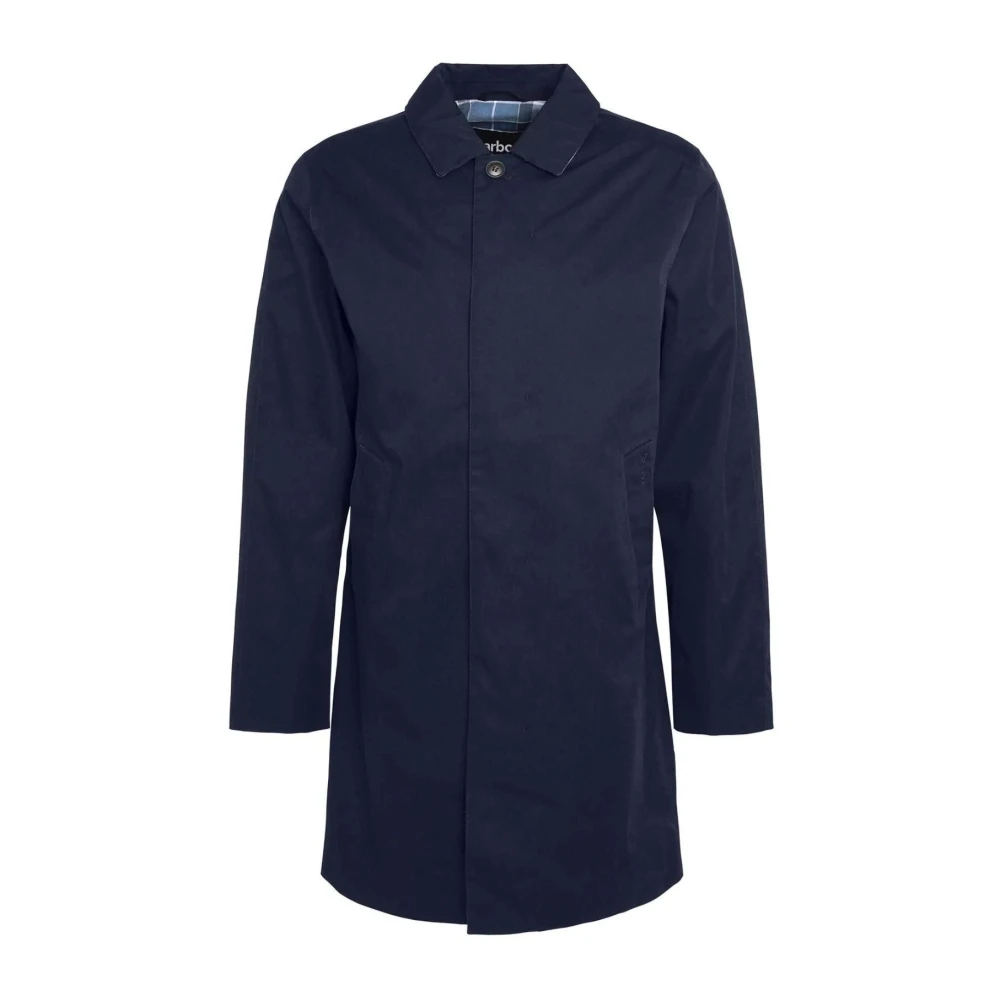 Barbour Single-Breasted Coats Blue Heren