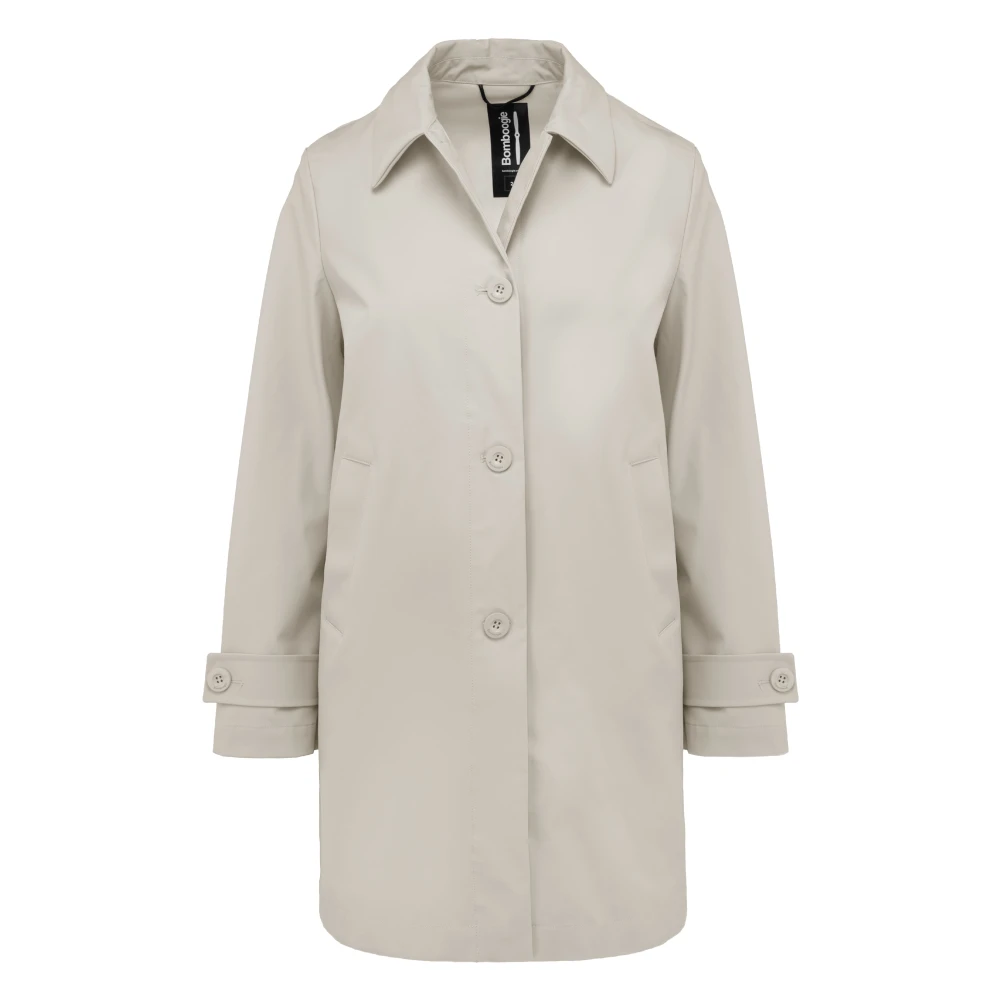 Bomboogie Donna Grigio - Trench Softshell Antivento - Coats - M