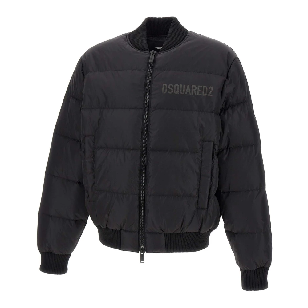 Dsquared2 Zwarte Jassen voor Mannen Black Heren