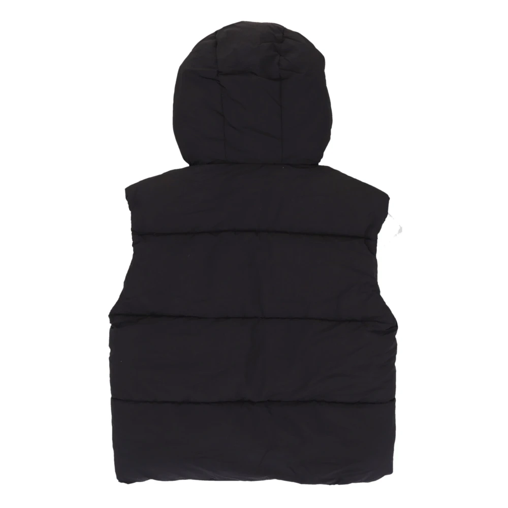 Karl Kani Handtekening Puffer Vest met Verstelbare Capuchon Black Heren
