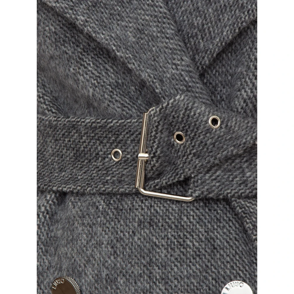 Liu Jo Grijze Winterjas Stijlvolle Mode Gray Dames