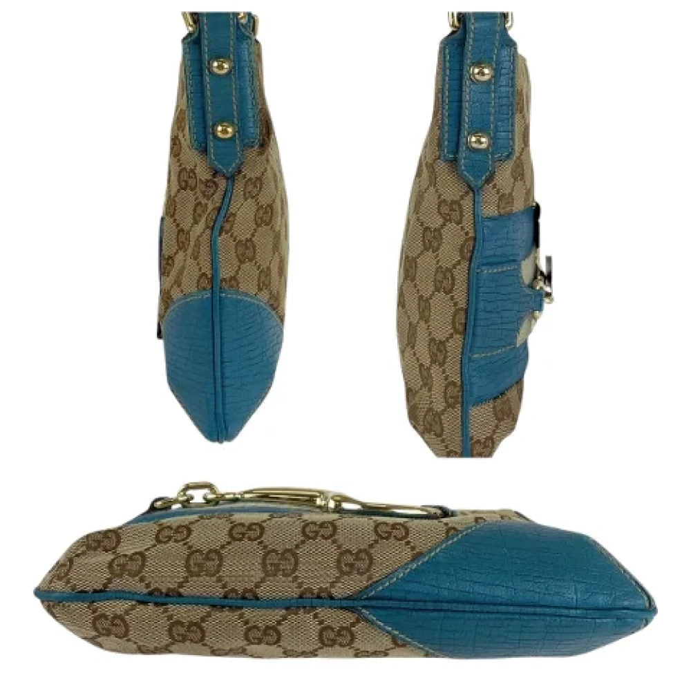 Gucci Vintage Pre-owned Canvas crossbody-bags Blue Dames