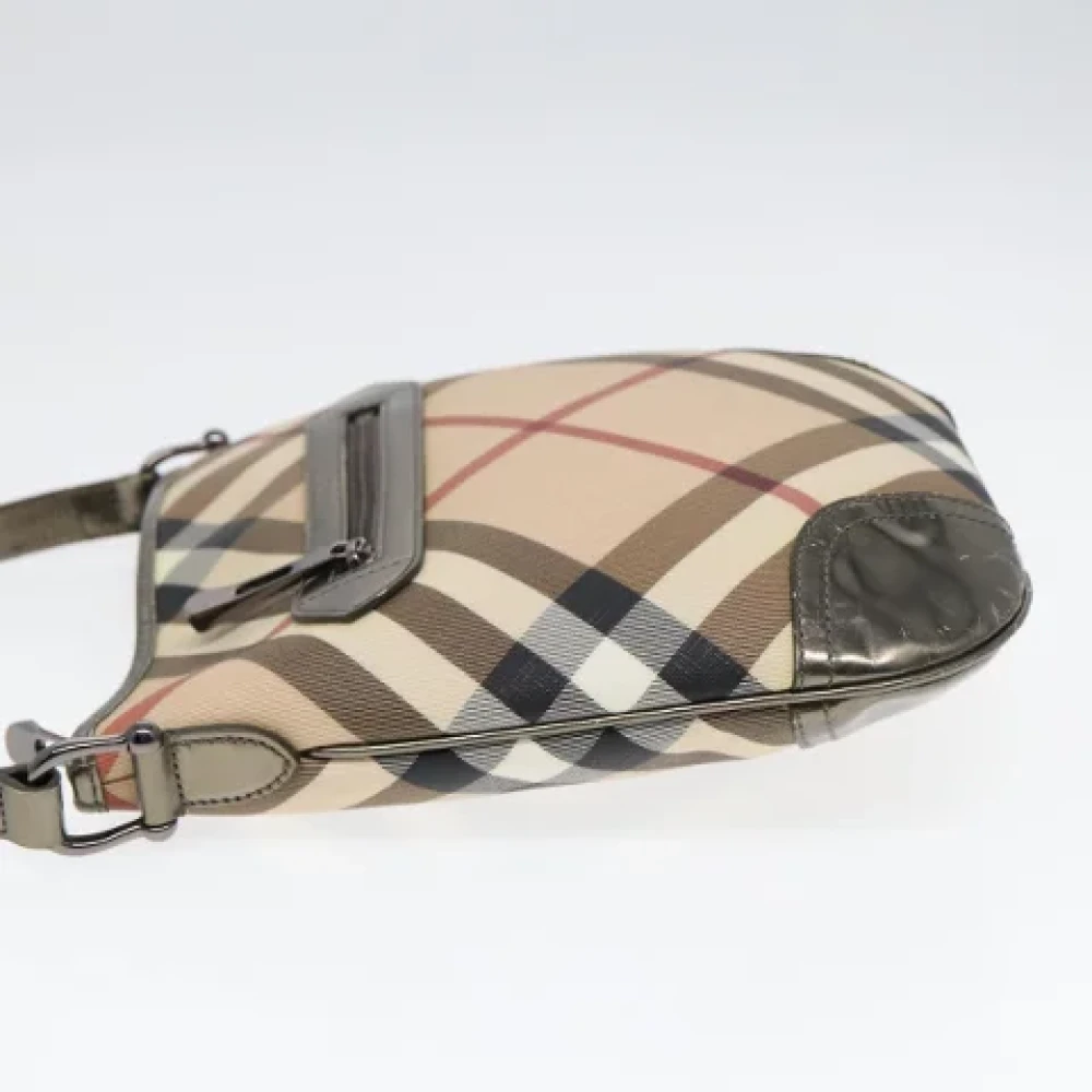 Burberry Vintage Pre-owned Leather shoulder-bags Beige Dames