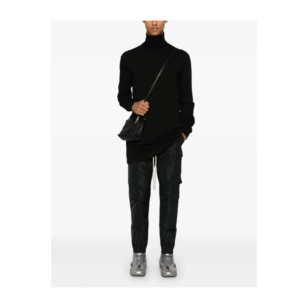 Rick Owens Elastische broek met zakken Black Heren