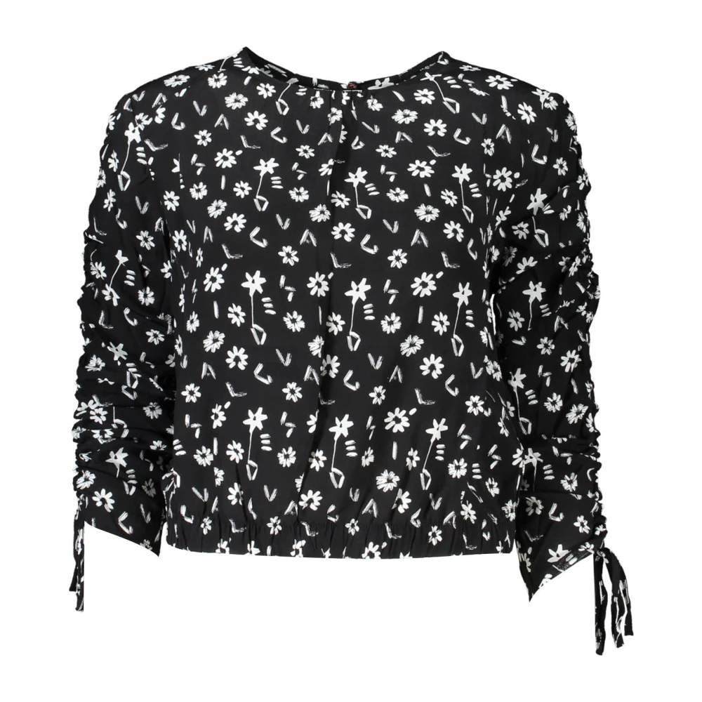Desigual Damski Czarny Bluzki, Kobieta,, Odzież Średni