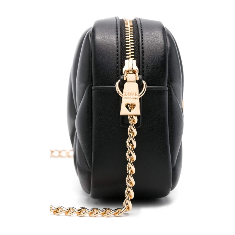 Love Moschino Zwarte schoudertas voor vrouwen Black Dames