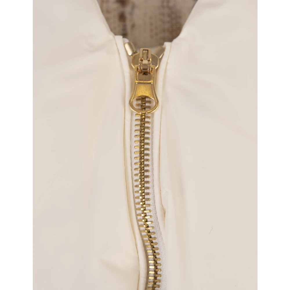 Khrisjoy Witte Gebreide Donsjas met Tweed White Dames