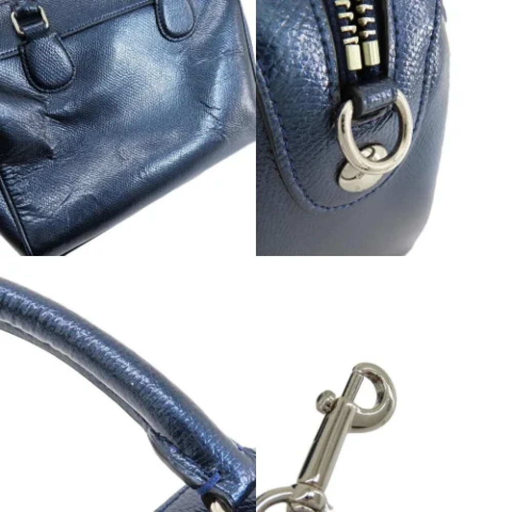 Coach Pre-owned Leather handbags Blue Dames