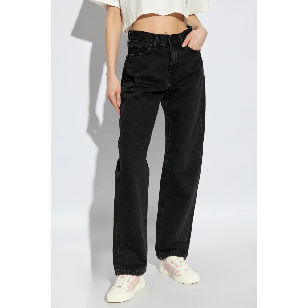 Carhartt WIP Jeans met logo Black Dames