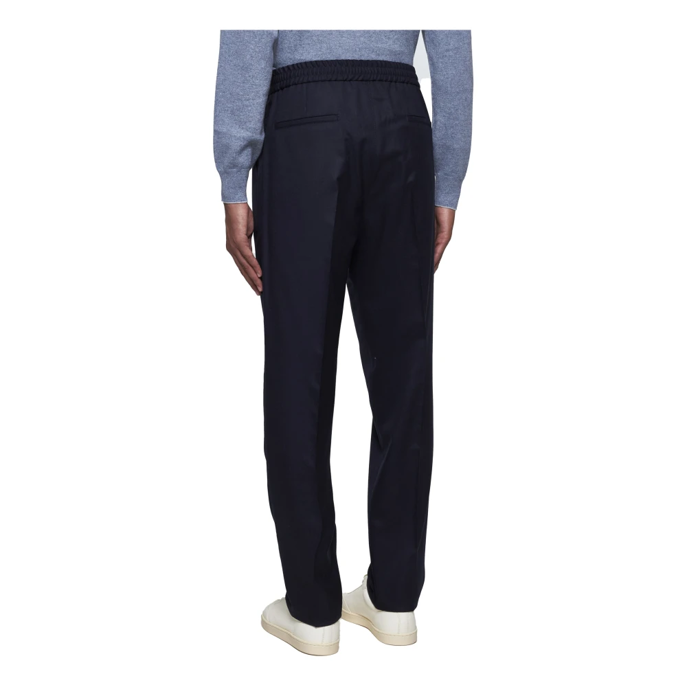 BRUNELLO CUCINELLI Blauwe Broek Elegante Stijl Blue Heren