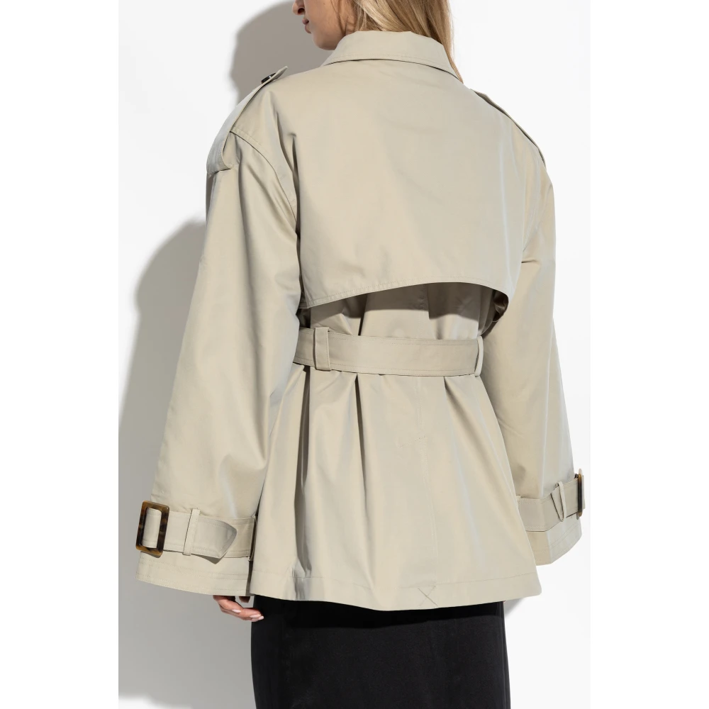 Gestuz Korte trenchcoat Birdiegz Green Dames