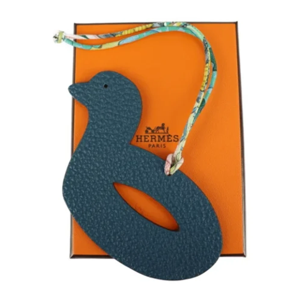 Hermès Vintage Pre-owned Fabric key-holders Blue Dames